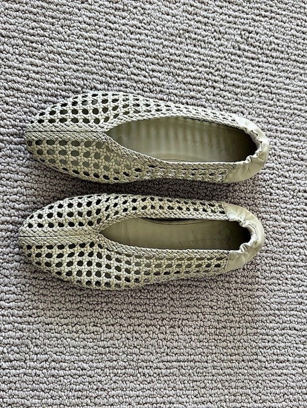 Freda Salvador 94Woven Ballet Flats in Cream